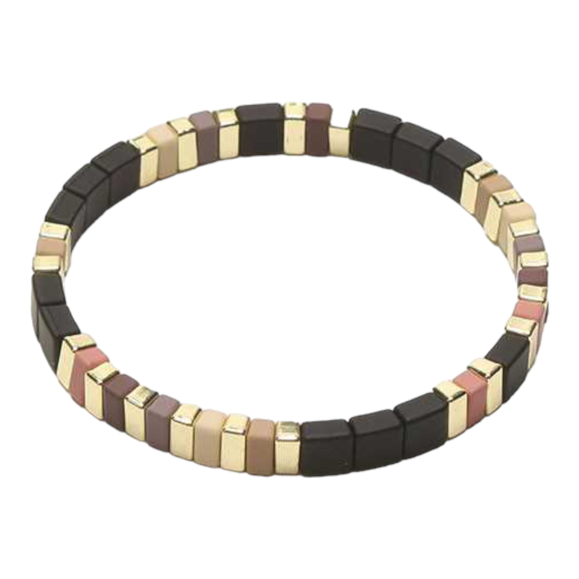 Zwart enamel damesarmband - armband