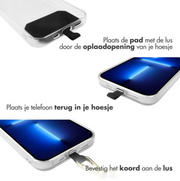 Zwart-grijs telefoon / sleutel-hanger - telefoonkoord