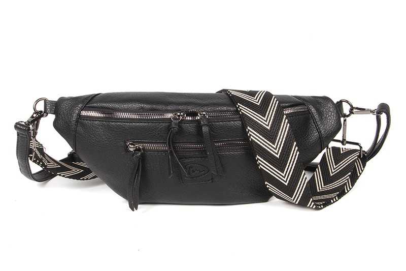 Zwarte crossbody tas Vieste