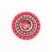 Metal Hairpin click / chunk button 01-roze - HAIRPIN.NU