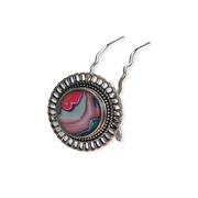 Metal Hairpin click / chunk button 0134. - HAIRPIN.NU