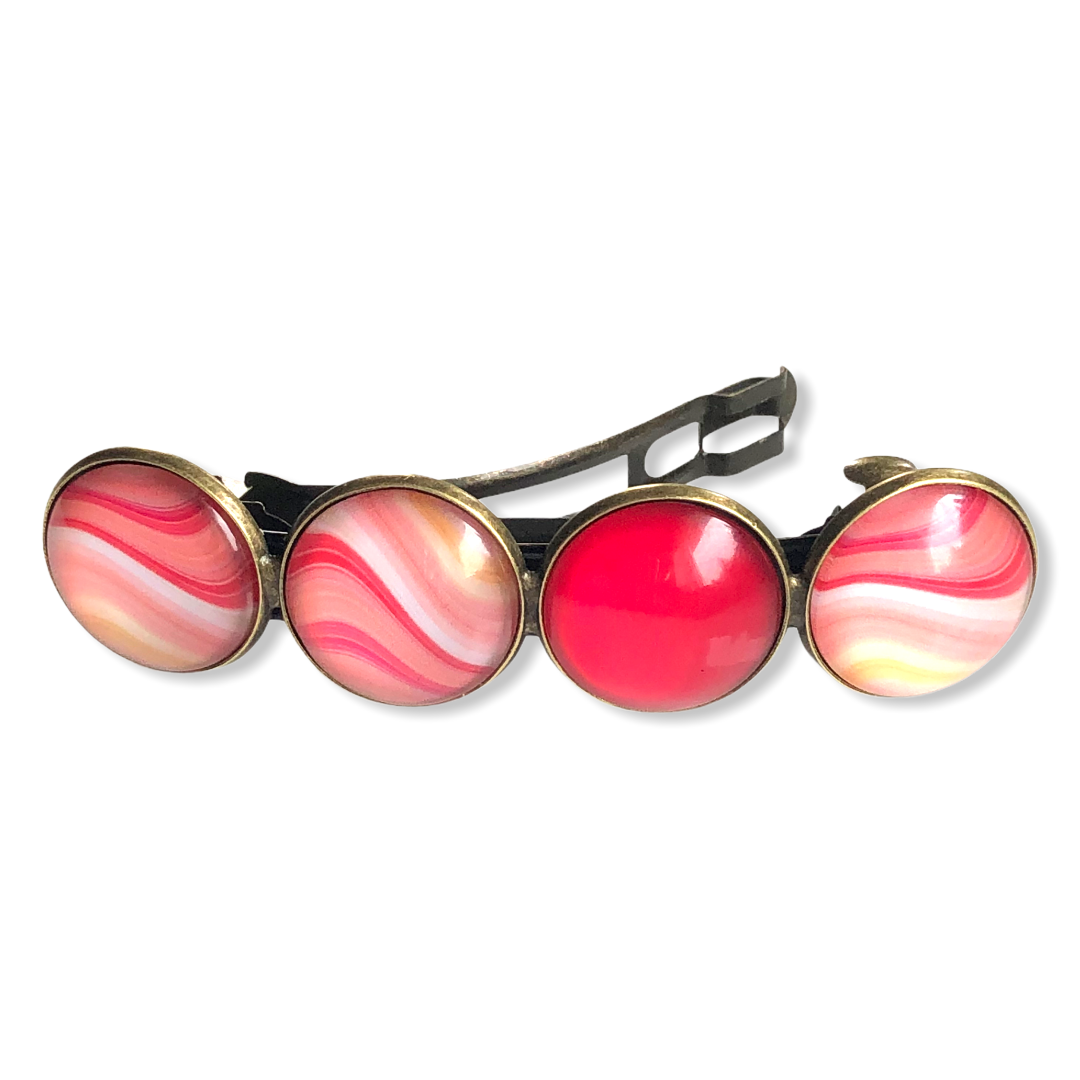 Color Hairclip XL glas cabochon haarspeld 037 - HAIRPIN.NU