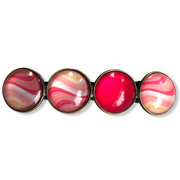 Color Hairclip XL glas cabochon haarspeld 037 - HAIRPIN.NU