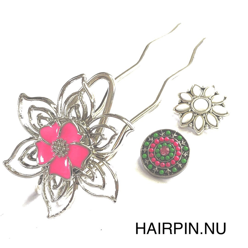 Hairpin Long Flower haarpin haarspeld haarmode