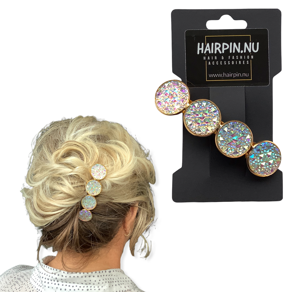 Color Hairclip XL haarspeld goud glossy 053 - HAIRPIN.NU