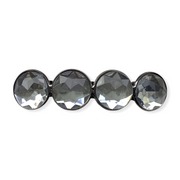 Hairclip-haarspeld-cabochon-glossy-zilver-grijs-haarmode-hairpinnu