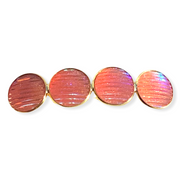 Color Hairclip XL glas cabochon haarspeld shine pink 069 - HAIRPIN.NU
