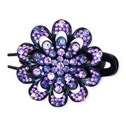 Haarklem haarpin bloem strass 07 - HAIRPIN.NU