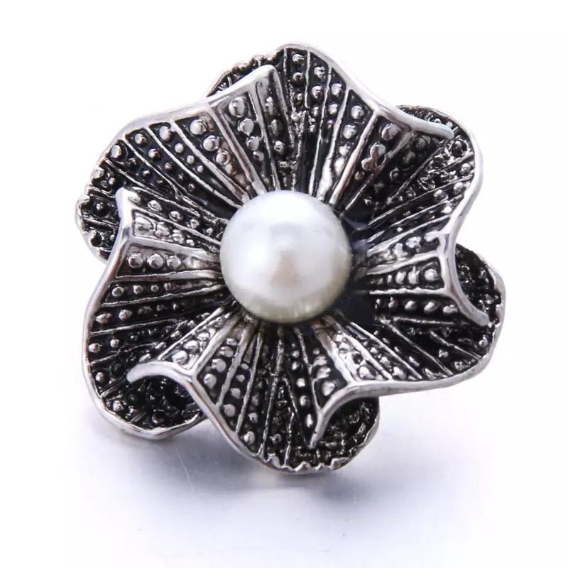 button-zilver-parel-chunk-noosa-clicks-hairpinnu