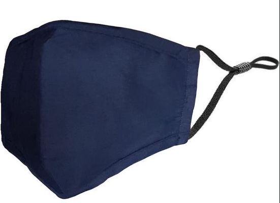 Mondkapje effen blauw - HAIRPIN.NU