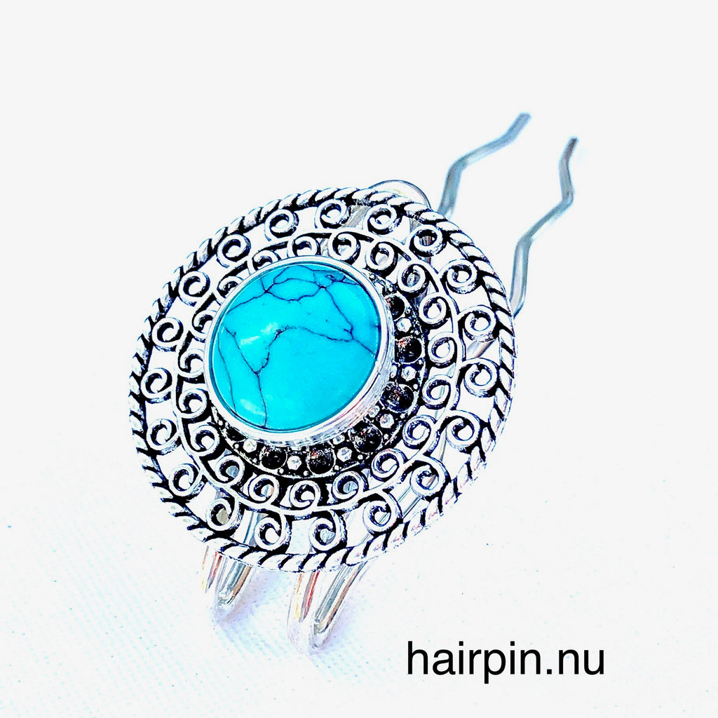 Hairpin Long fancy - HAIRACCESSOIRE - incl. 3 clickbuttons naar keuze - HAIRPIN.NU