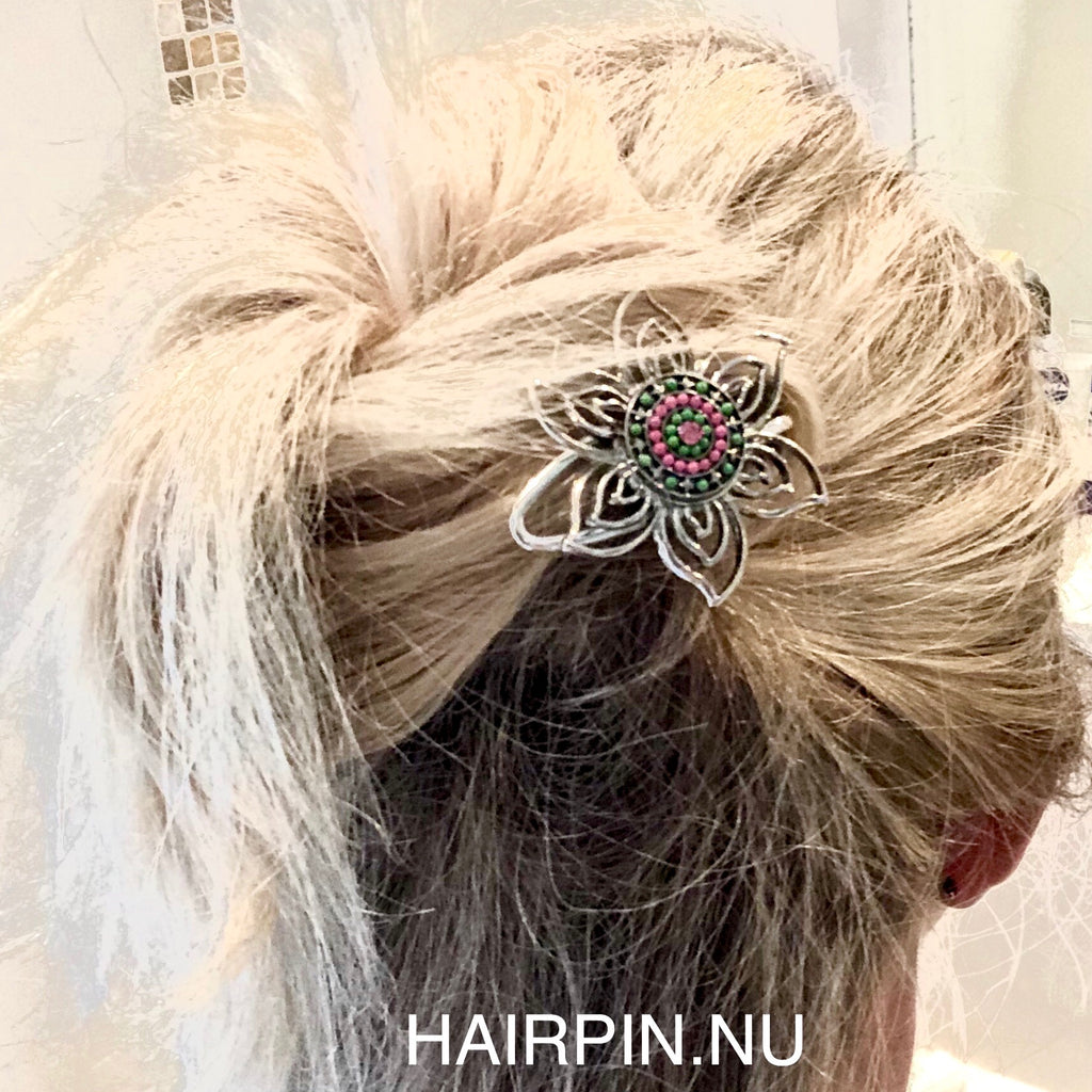 Hairpin Long Flower haarpin haarspeld haarmode
