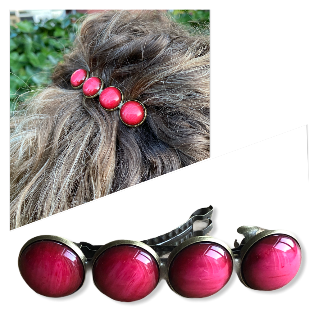 Color Hairclip rood - HAIRPIN.NU
