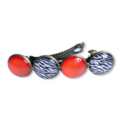 Color Hairclip Haarspeld zebra oranje