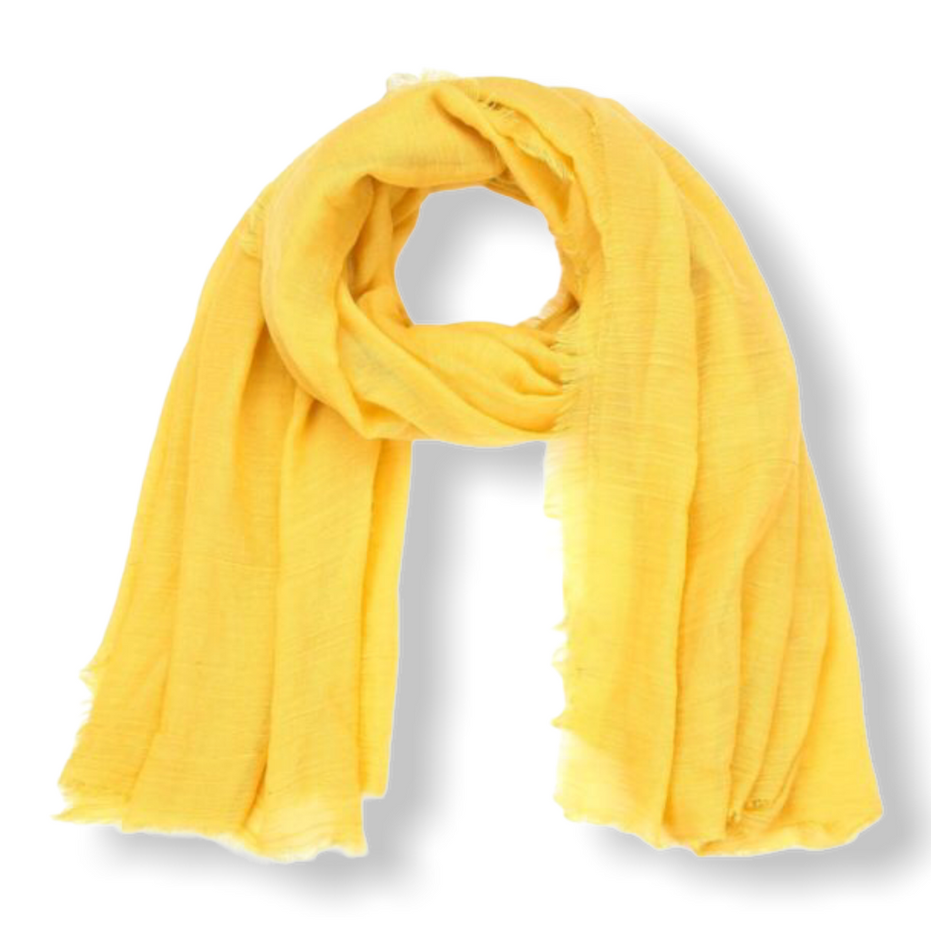 Effen sjaal Yellow - HAIRPIN.NU