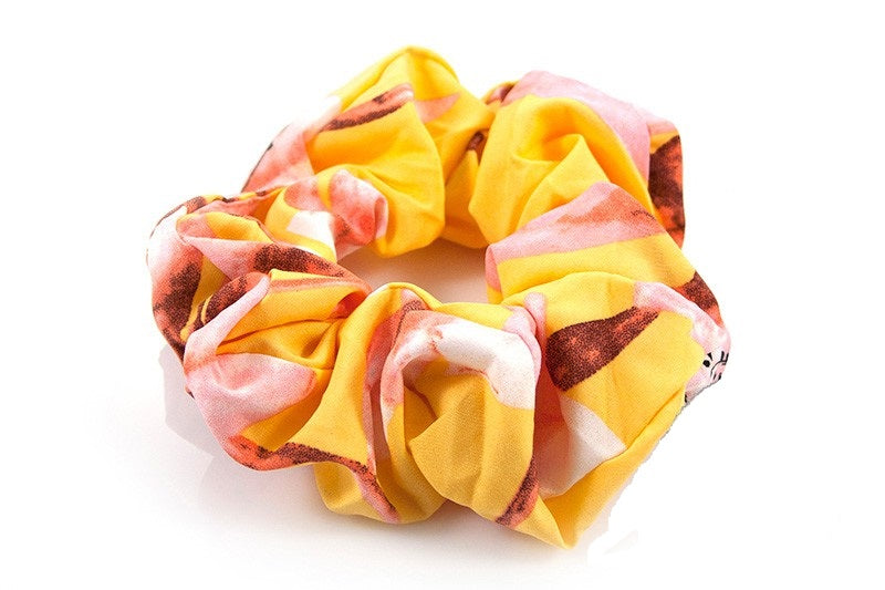 Gele bloemen scrunchie - HAIRPIN.NU