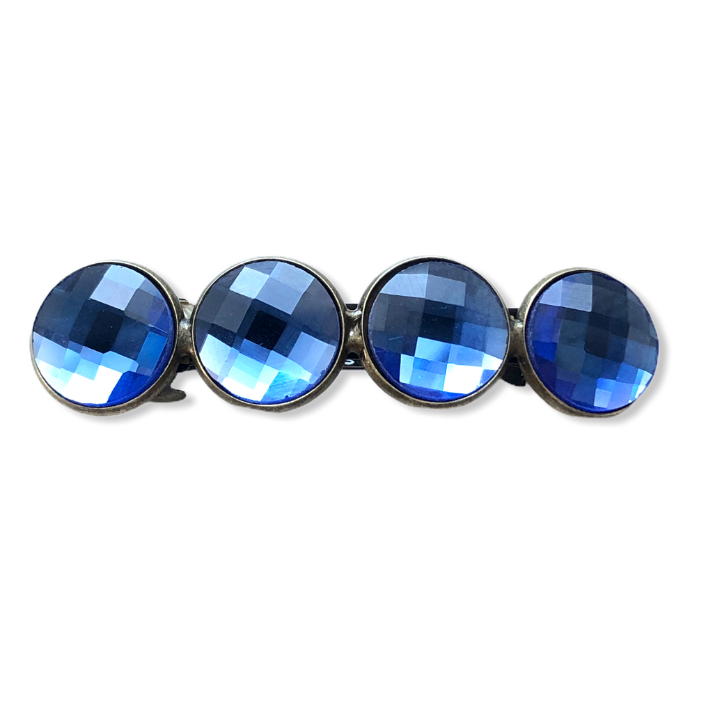 Color Hairclip Cabochon Haarspeld Glossy blauw