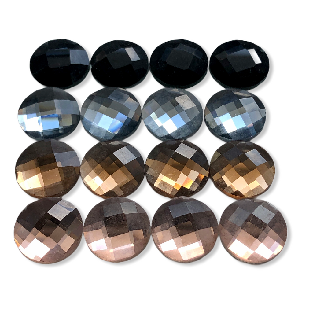 Color Hairclip Cabochon Haarspeld Glossy zilver