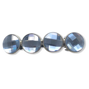 Color Hairclip Cabochon Haarspeld Glossy zilver