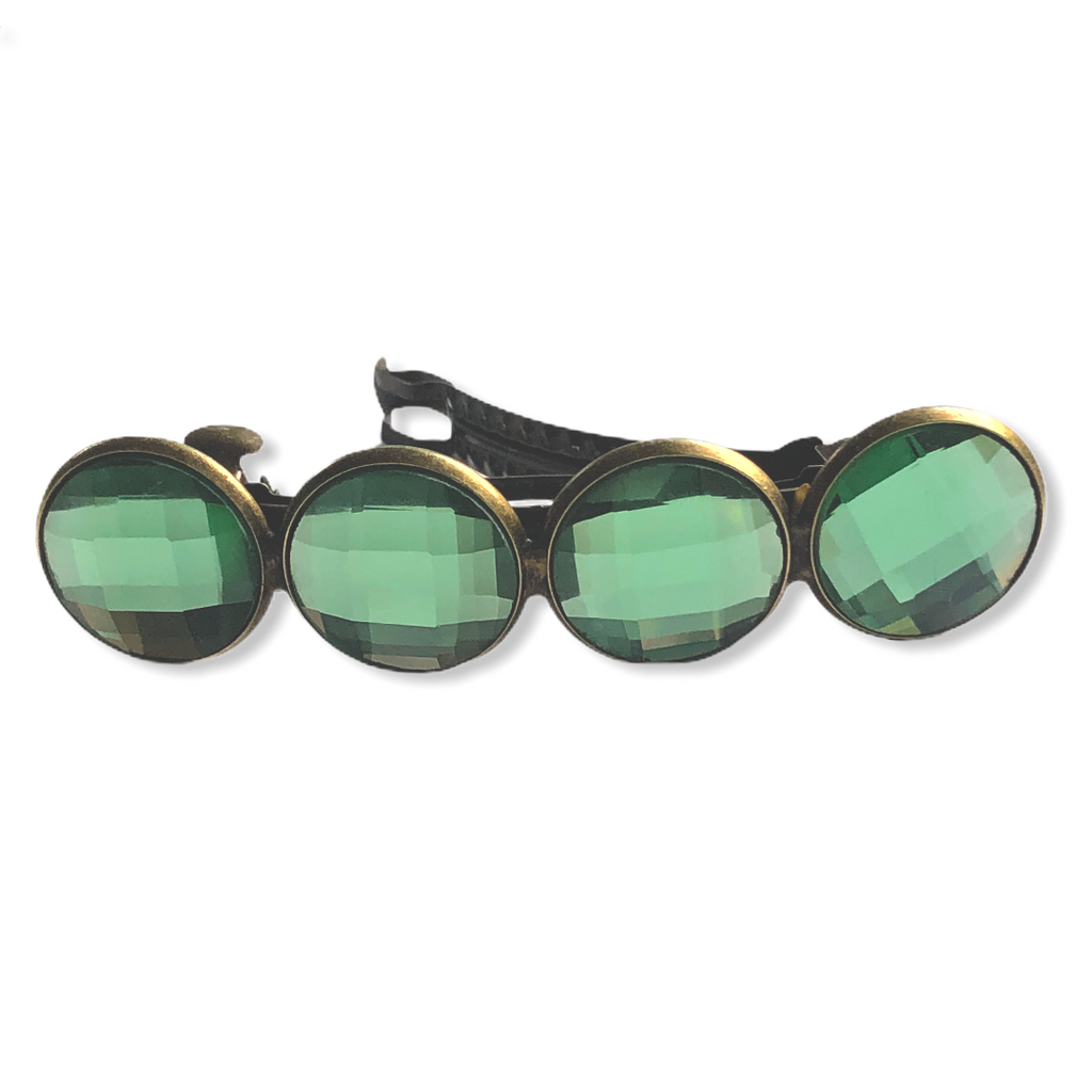 Color Hairclip Cabochon Haarspeld Glossy groen
