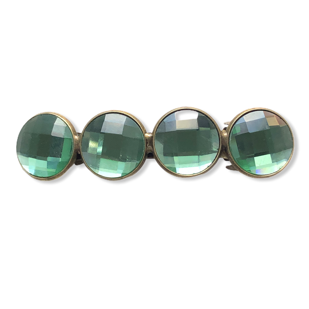 Color Hairclip Cabochon Haarspeld Glossy groen