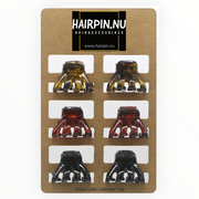 Kaart met 6 kleine haarklemmen - HAIRPIN.NU