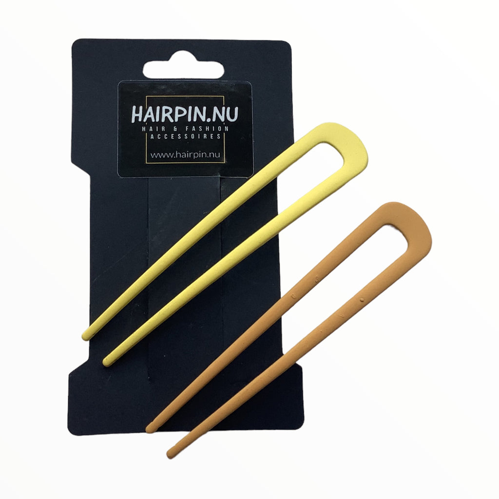 Hairpin Easy Style colors geel set voor een perfect opsteekkapsel - HAIRPIN.NU