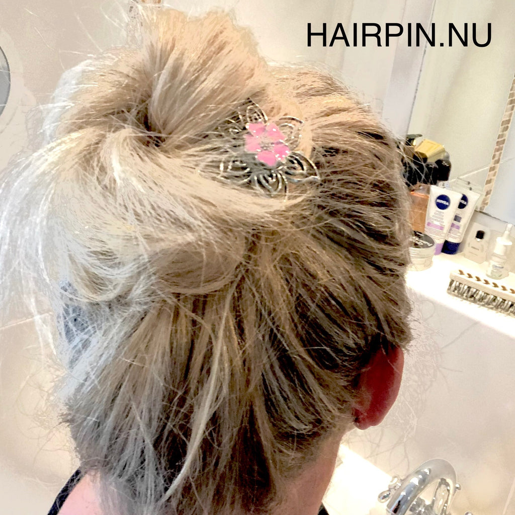 Hairpin Long Flower haarpin haarspeld haarmode