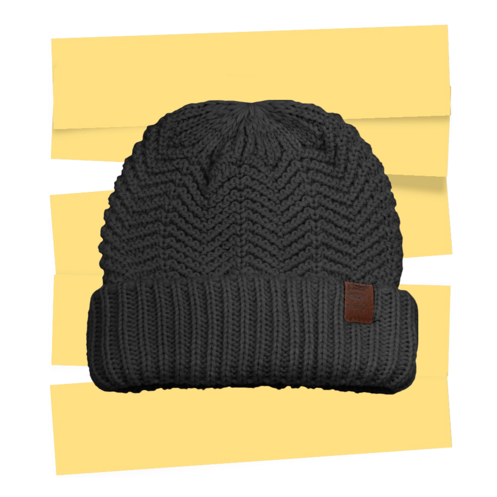 Beanie grijs warme winter muts - HAIRPIN.NU