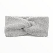 Haarband / Oorwarmer fluffy Soft Touch grijs - HAIRPIN.NU