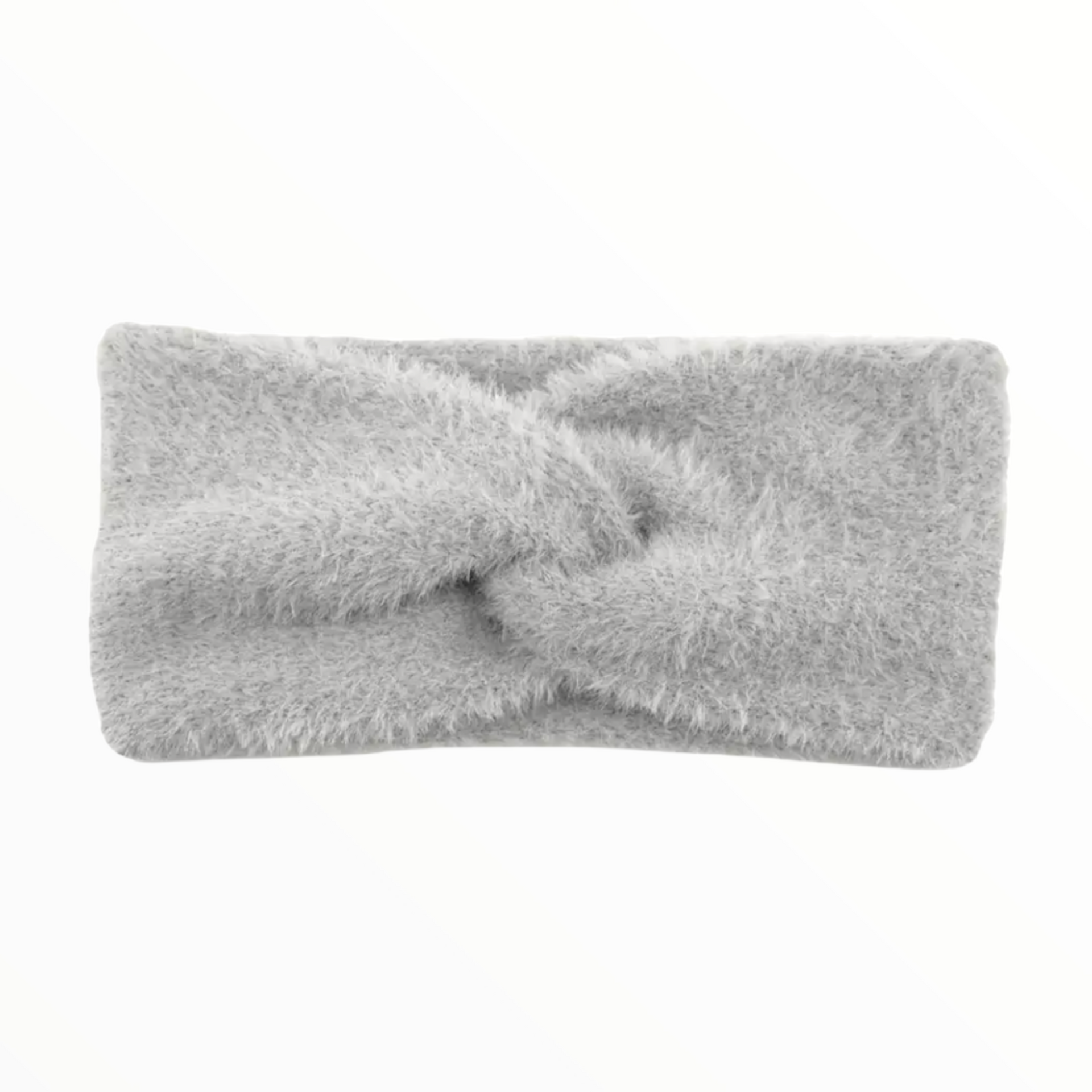 Haarband / Oorwarmer fluffy Soft Touch grijs - HAIRPIN.NU