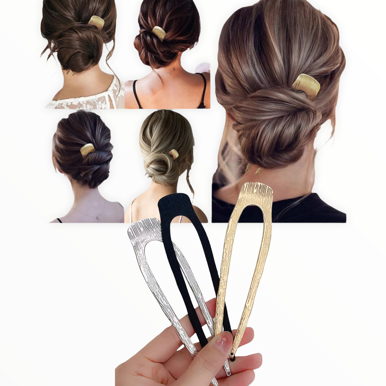 Hairpin Easy set 2 stuks voor een perfect opsteekkapsel - HAIRPIN.NU