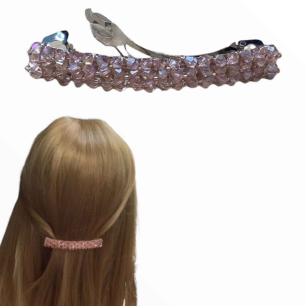 Facet kraal haarspeld Hairclip champagne - HAIRPIN.NU