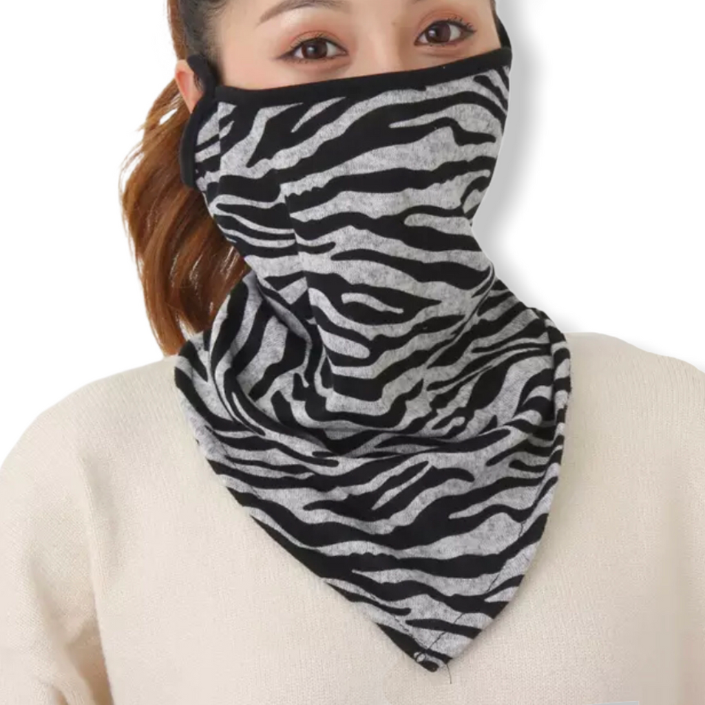 Sjaal zebra geschikt om te dragen als bescherming - HAIRPIN.NU