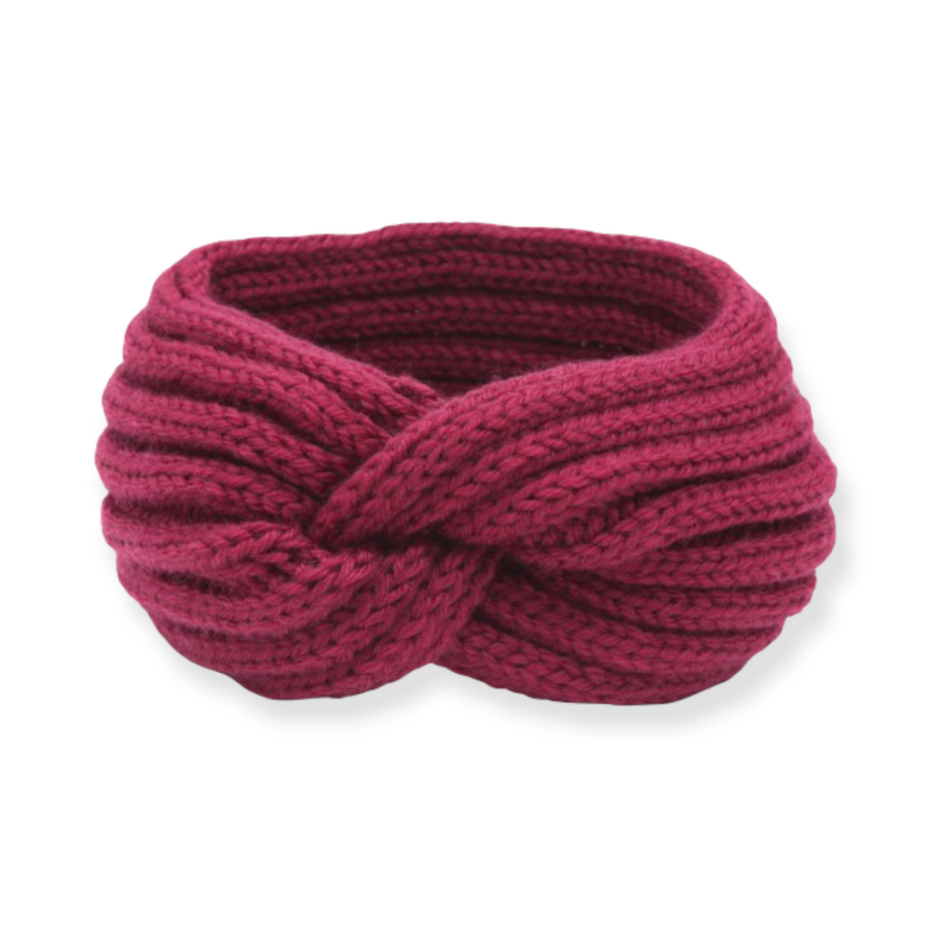 Haarband oorwarmer Fuchsia - HAIRPIN.NU