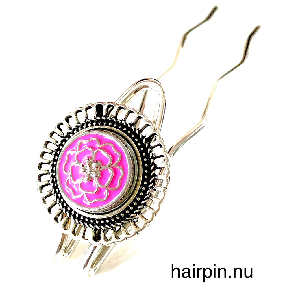 Metal Hairpin click / chunk button Slash - HAIRPIN.NU