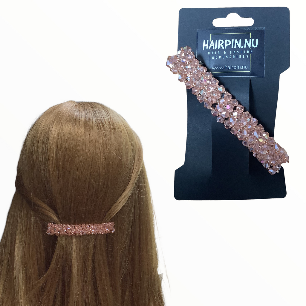 Facet kraal haarspeld Hairclip champagne - HAIRPIN.NU
