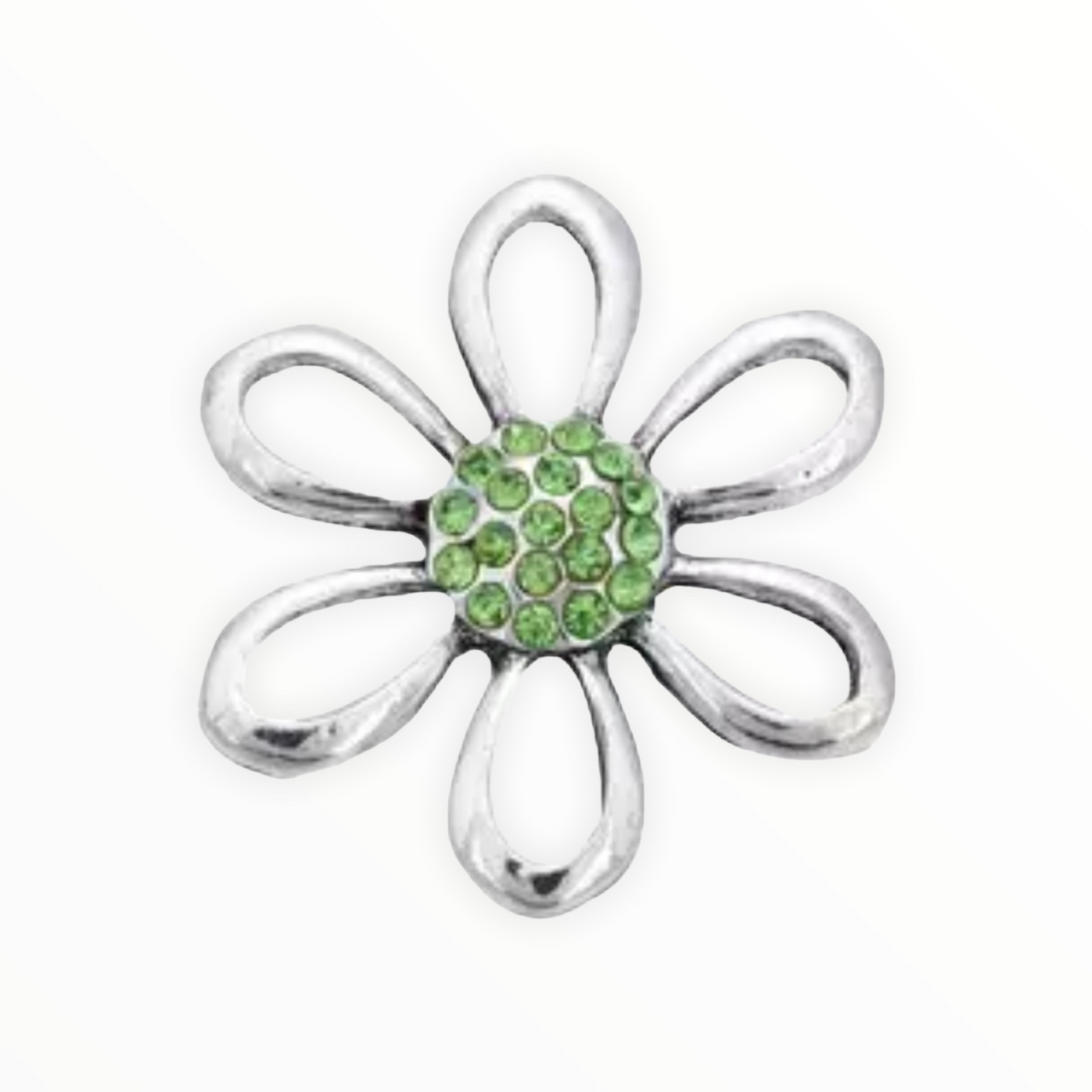 Metal Hairpin click / chunk button 028. groen - HAIRPIN.NU