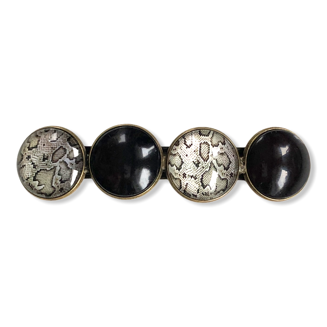 Color Hairclip XL glas cabochon haarspeld 023