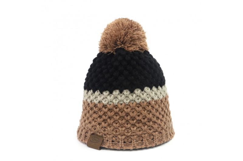 Camel combinatie warme gevoerde winter muts - HAIRPIN.NU