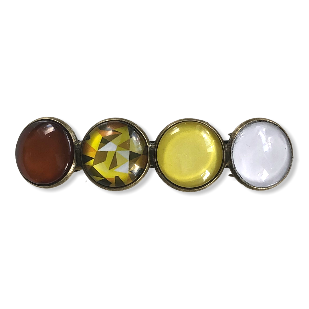 Color Hairclip XL glas cabochon haarspeld 04
