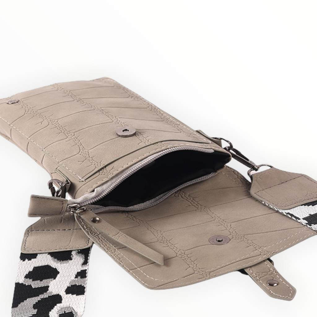 Grijs crossbodybag / schoudertasje Schoorl - HAIRPIN.NU