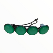 Effen Groen Color Hairclip XL glas cabochon haarspeld