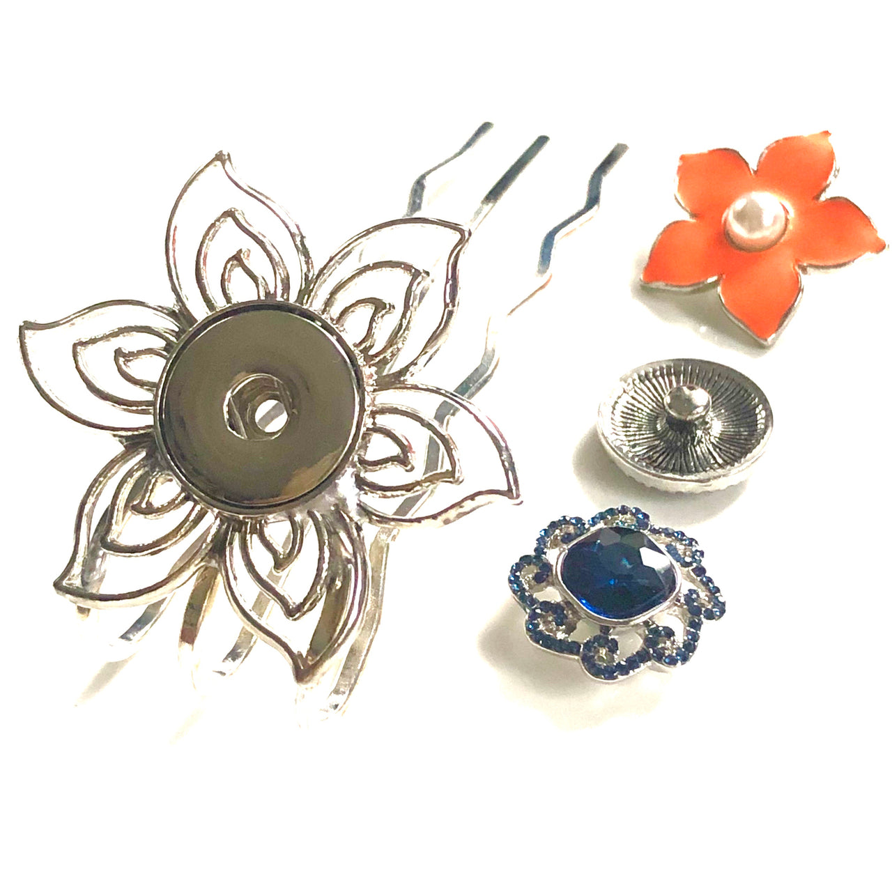 haarpin-hairpin-flower-bloem-haarspeld-clicks-button