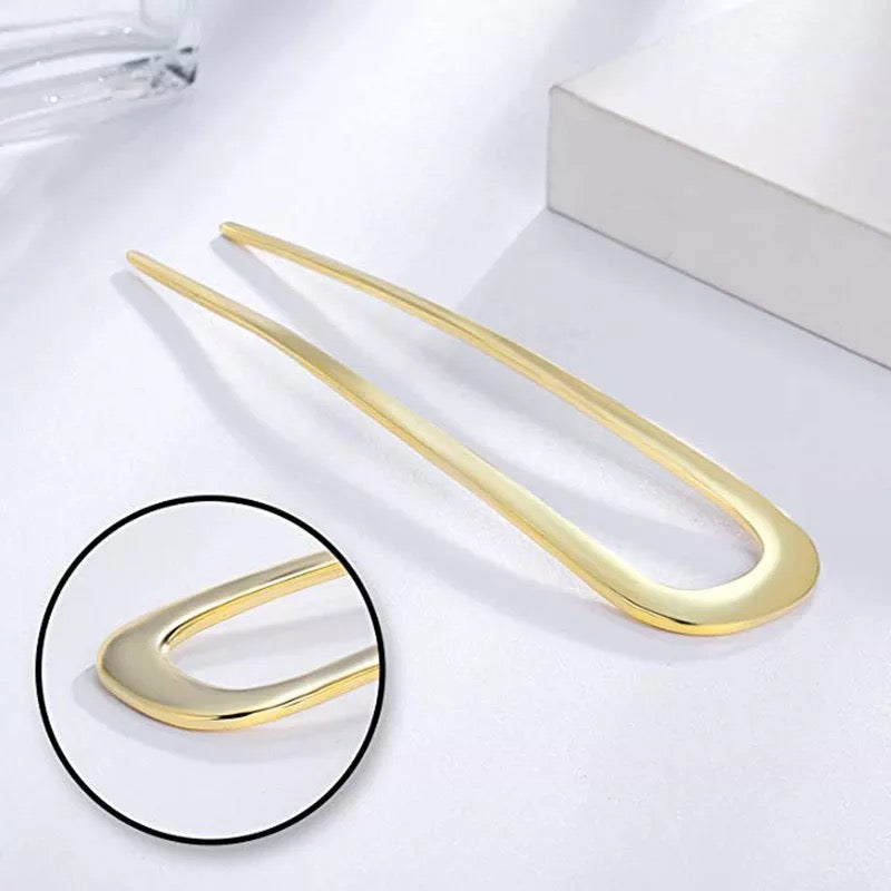 Hairpin Luxury Gold voor een perfect opsteekkapsel - HAIRPIN.NU