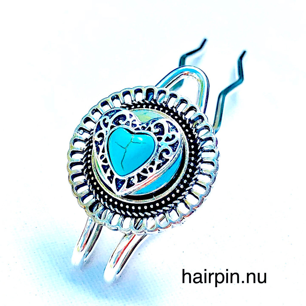 Metal Hairpin click / chunk button Papa - HAIRPIN.NU