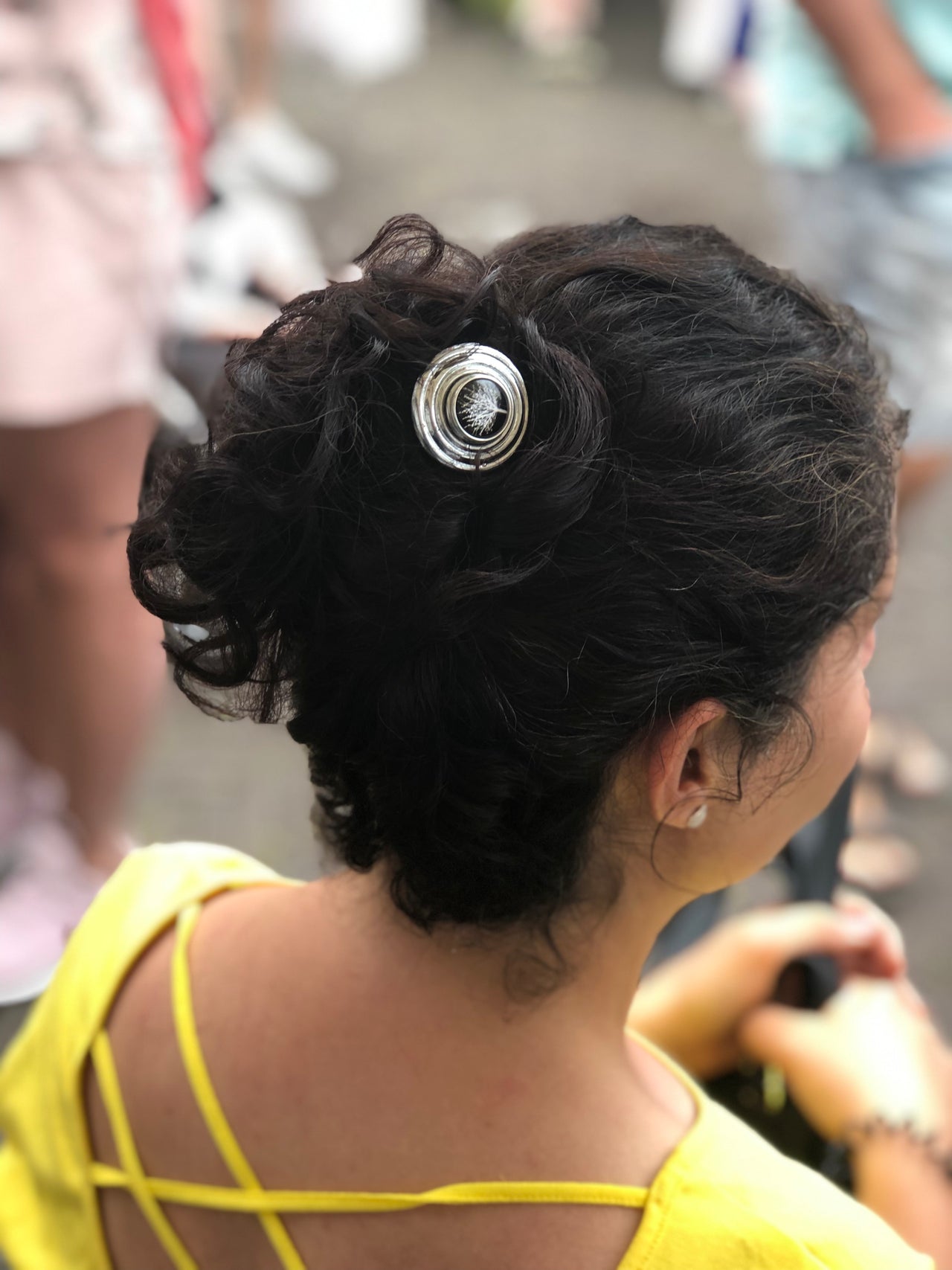 Hairfork Plate - Hairaccessories - haarpin incl. 3 gratis buttons naar keuze