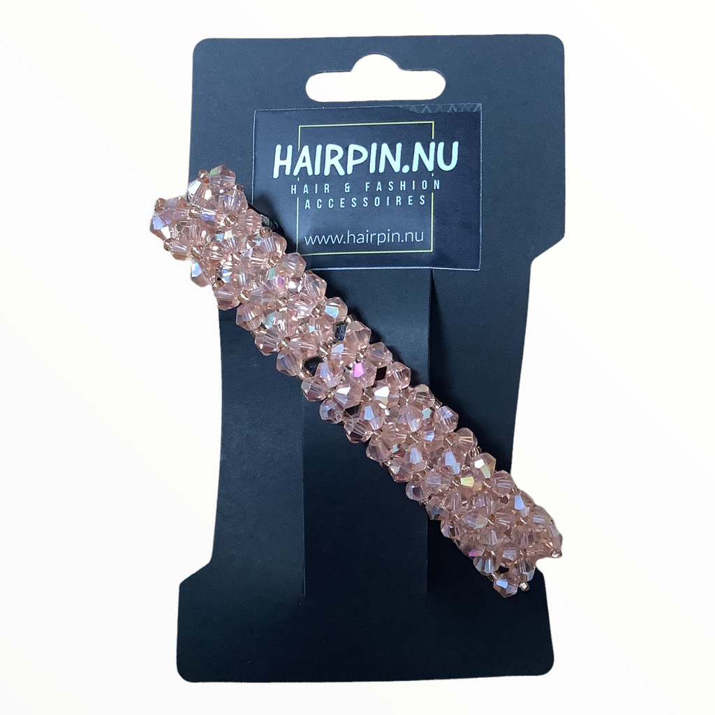 Facet kraal haarspeld Hairclip champagne - HAIRPIN.NU