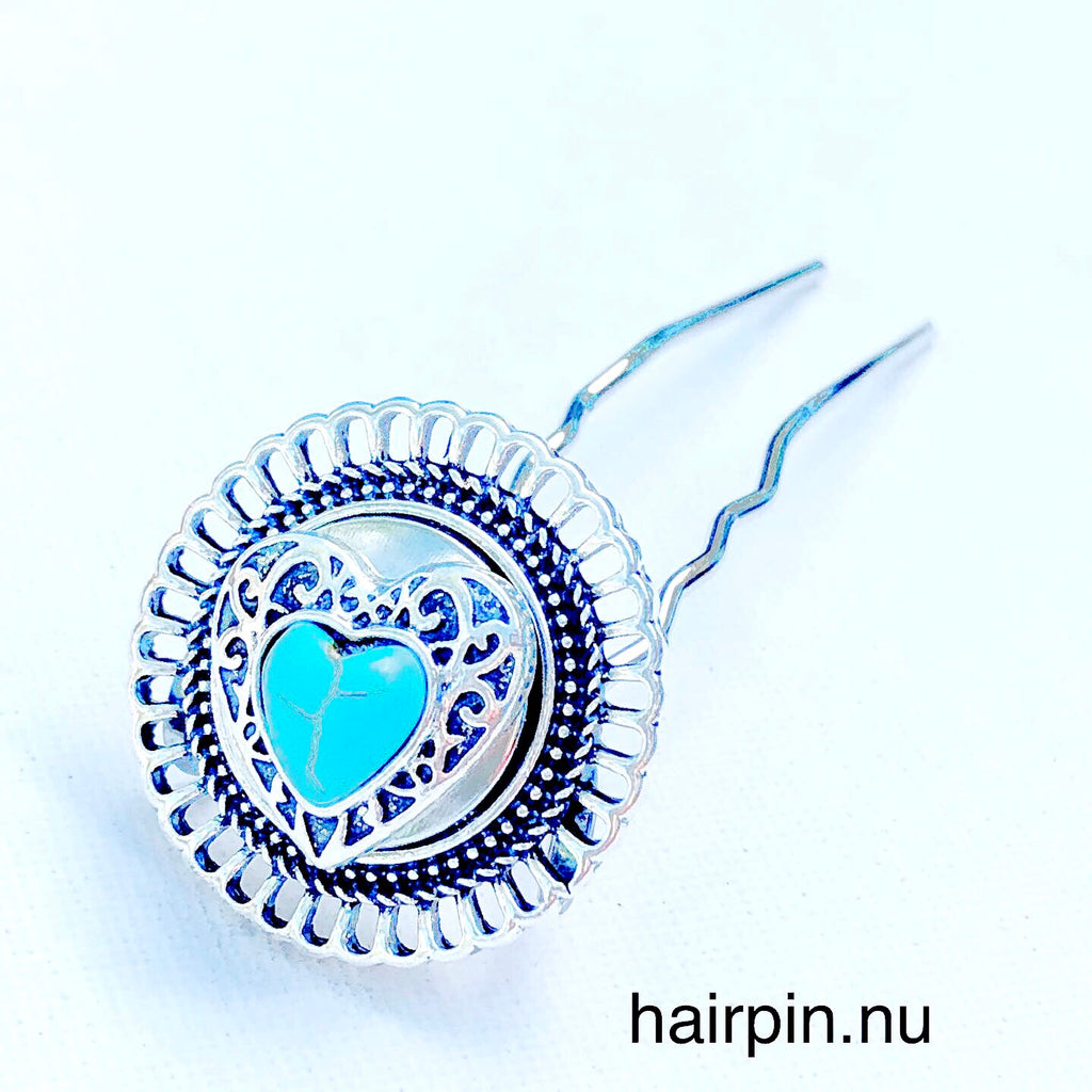 Metal Hairpin click / chunk button Papa - HAIRPIN.NU