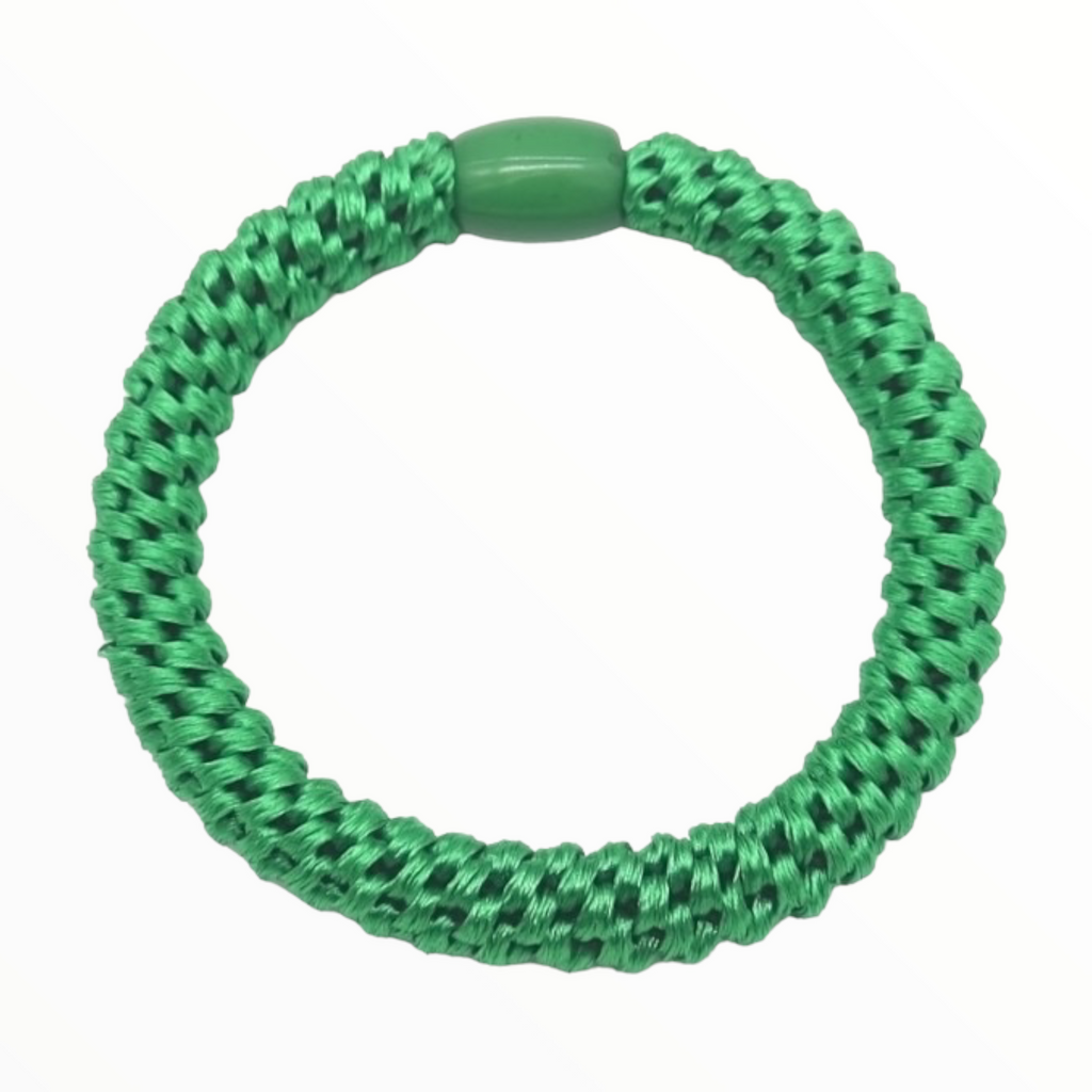 Haarelastiekjes - Armbandjes Knekkie 4 stuks groen-oranje-paars - HAIRPIN.NU